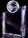 Custom Trapezoid World Globe Award (5-1/2