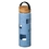 Custom The Astral Glass Bottle w/Black Lid - 22oz Light Blue, 2.87" W x 9.5" H, Price/piece