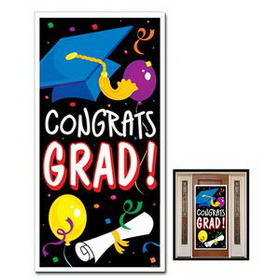 Custom Congrats Grad Door Cover, 30" W x 60" L
