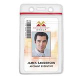 Custom Credit Card One Zipper Badge Holder (2 5/8