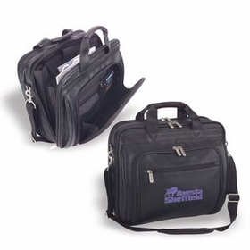 Custom Executive Laptop Portfolio, Briefcase, Messenger Bag, 15.25" L x 12.875" W x 6.75" H