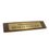 Custom Genuine Walnut Desk Block W/Satin Brass Name Plate, 10" L X 2 3/4" W, Price/piece