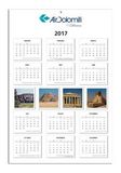 Year-At-A-Glance Wall Calendar w/ Stock Images - 1 Side (11 1/2