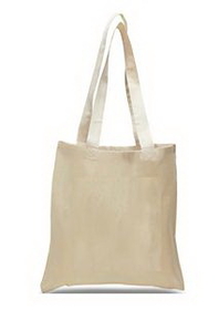 Blank Small Canvas Tote Bag, 8" W x 8" H