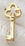 Custom Series 3000S Skeleton Key MasterCast Design Cast Lapel Pin, Price/piece