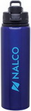Custom 28 Oz. Blue H2Go Surge Aluminum Water Bottle, 10 1/4