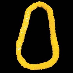 Blank Yellow Plastic Leis (1"X34")