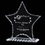 Custom Jade Roebuck Star Awards w/ Scalloped Edge (8"), Price/piece