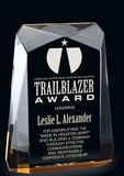 Custom Gold Traverse Cross Cut Acrylic Award (8