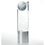 Custom Jade Glass Golf Pinnacle on Aluminum Base Award (3"x10 1/2"), Price/piece
