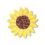 Custom Floral Embroidered Applique - Sunflower, Price/piece