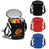 Custom Cooler Bag, Geometric Print Accent 12 Can Cooler, Lunch Cooler, Travel Cooler, Picnic Cooler, 10