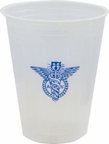 Custom 7 Oz. Soft-Sided Translucent Plastic Cup (Offset Line)