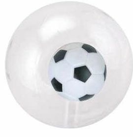 Custom 16" Inflatable Transparent Beach Ball W/ Inflatable Soccer Insert
