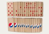 Giant Custom Branded Dominos 28 Game Pieces, 3.5