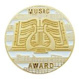 Blank Round Music Award Pins, 7/8