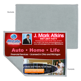 Custom 2-In-1 Full Color Sublimation Microfiber Cleaning Cloth And Towel (5"X7")