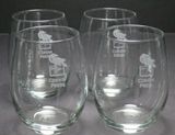 Custom 14 Oz. Stemless Wine Glasses (Set of 4), 4