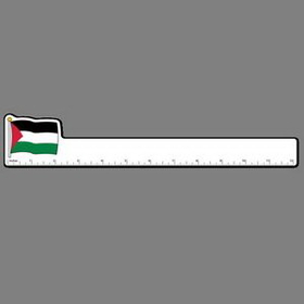 12" Ruler W/ Full Color Flag Of Palestine