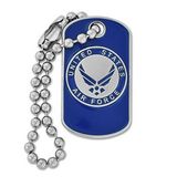 Blank U.S. Air Force Dog Tag Pin, 1 1/8