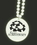 Custom 33" Glow-in-the-Dark Print-N-Toss Medallion Beads w/ 1-color Direct Imprinted Medallion, Price/piece