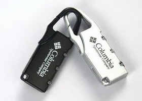 Custom Coded Metal Lock, 2 1/2" W x 3/4" H x 1/4" D