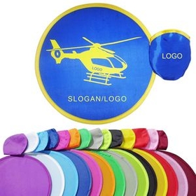 Custom 10" Polyester Foldable Flying flying disc With Storage Pouch