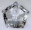 Custom Faceted Pentagon Paperweight - 2-3/8"x2-1/8", Price/piece