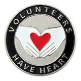 Blank Volunteers Have Heart Pin, 1