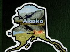 Custom 3.1-5 Sq. In. (B) Magnet - State of Alaska, 30mm Thick