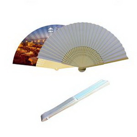 Custom Foldable Paper Fan, 8 1/4" L
