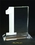 Custom No.1 Award optical crystal award trophy., 8" L x 7" W x 3" H, Price/piece