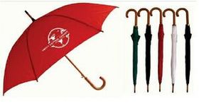 Custom Wood Stick Umbrella (46" Arc)