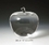 Custom Crystal Apple optical crystal award trophy., 3.125" L x 3.375" Diameter, Price/piece