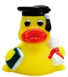 Blank Mini Rubber Graduation Duck
