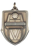 Custom 100 Series Stock Medal (Tennis) Gold, Silver, Bronze