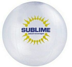 Custom 16" Inflatable Clear Beach Ball