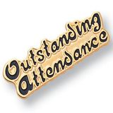 Blank Etched Enameled School Pin (Outstanding Attendance)