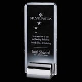 Custom Starfire Annapolis Rectangle Crystal Award (8