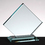 Custom 121-CS05Z  - Clipped Square Award with Base-Jade Glass, Price/piece