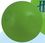 Blank 6" Inflatable Solid Green Beach Ball