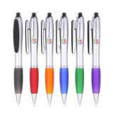 Custom Stylus Screen-Cleaner Ballpoint pen, with digital full color process, 5 3/8