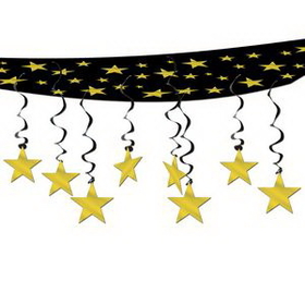 Custom The Stars Are Out Ceiling Decor, 12" L x 12' W