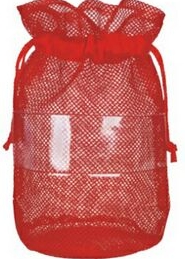 Custom Cutie Mesh Drawstring Bag, 5 1/2" L X 5 1/2" W X 11" H