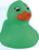 Blank Rubber Spring Time Green Duck Toy, 2 3/4" L x 2 1/4" W x 2 3/4" H