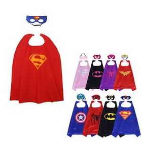 Custom Superhero Cape With Eye Mask Children, 27" L x 27" W
