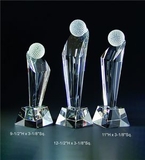 Custom Golf Optical Crystal Award Trophy., 12.5