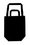 Custom Dual Handle Cotton Shopping Bag, 16" W x 18" H x 7" D, Price/piece