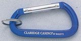 Custom Blue Jumbo Carabiner with Key Ring