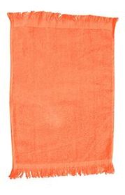Colored Fringed Velour Fingertip Towel - Blank (11"x18")